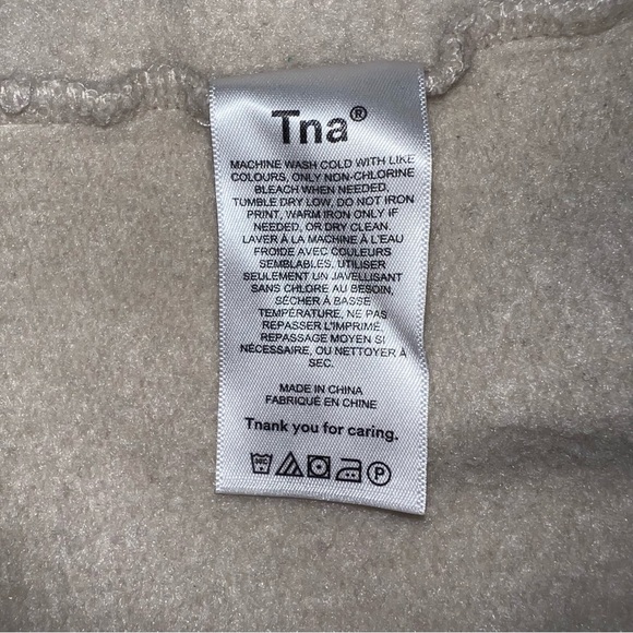 EUC Aritzia The Super Fleece Zip-Up Hoodie - Taupe - Small - Picture 6 of 8